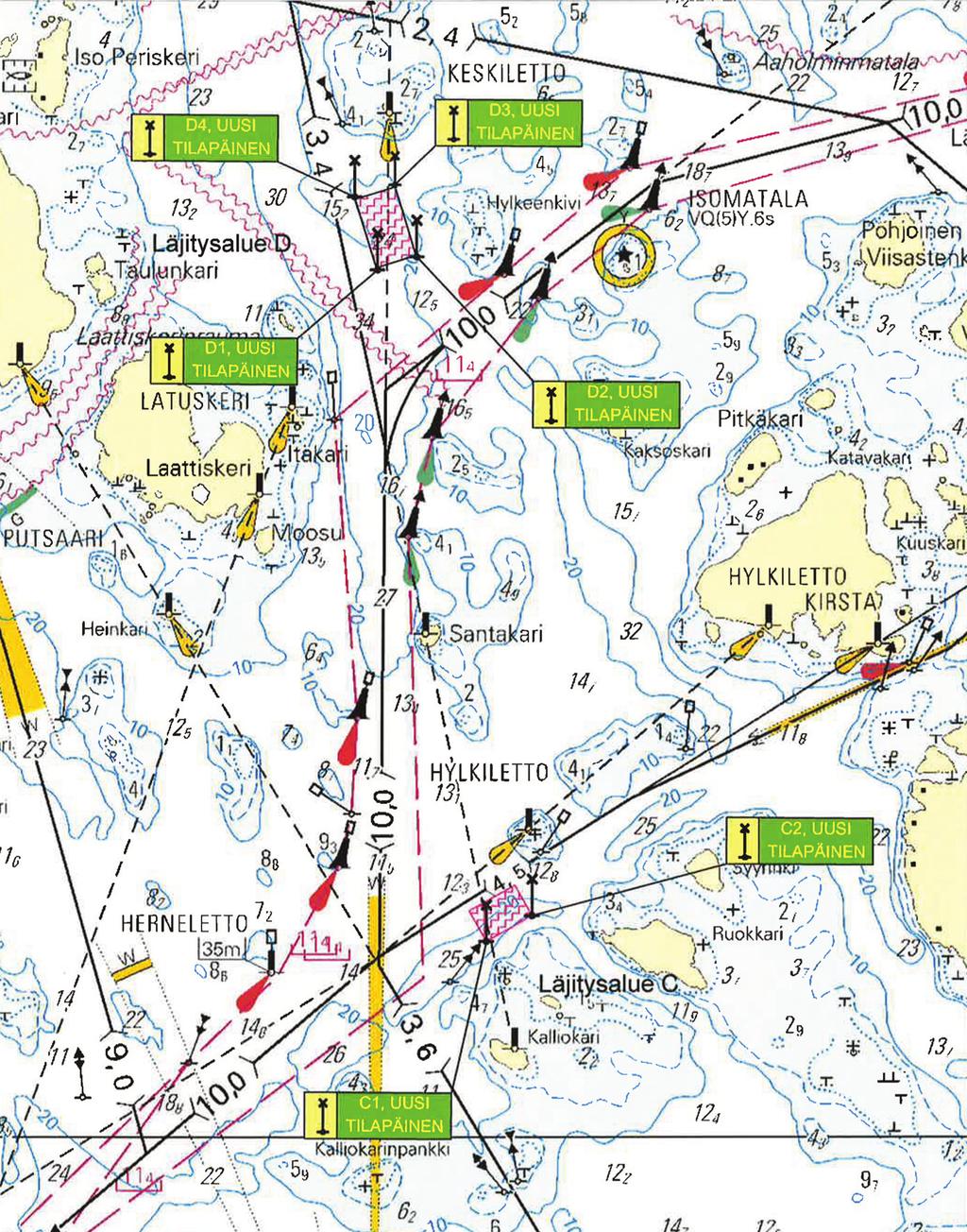 7 Läjitysalueet Tipplatser Spoil grounds: ( FTA, Turku/Åbo 2013 )