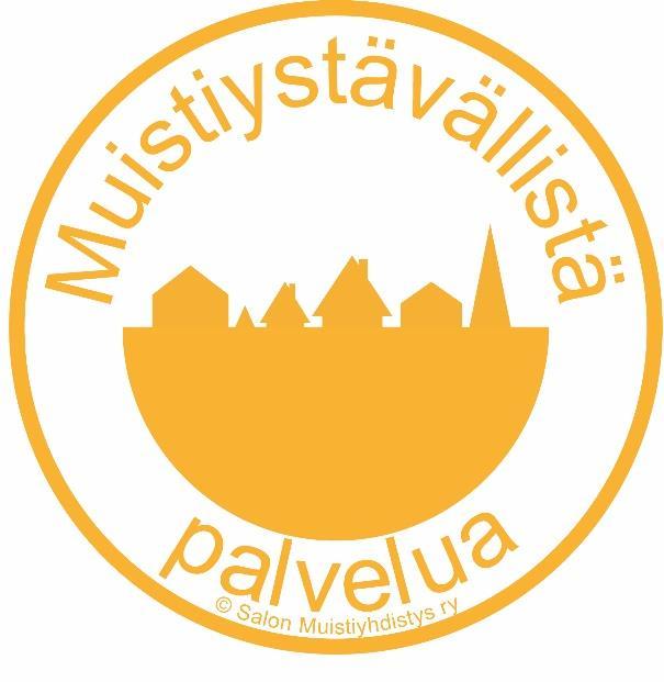 5 PROJEKTIEN KUULUMISET MUISTIKYLÄ-PROJEKTI Ensimmäiset Muistiystävälliset yritykset Saloon toukokuussa Ensimmäinen Muistiystävällinen toimija -valmennus on ollut käynnissä keväällä 2017 ja se tulee