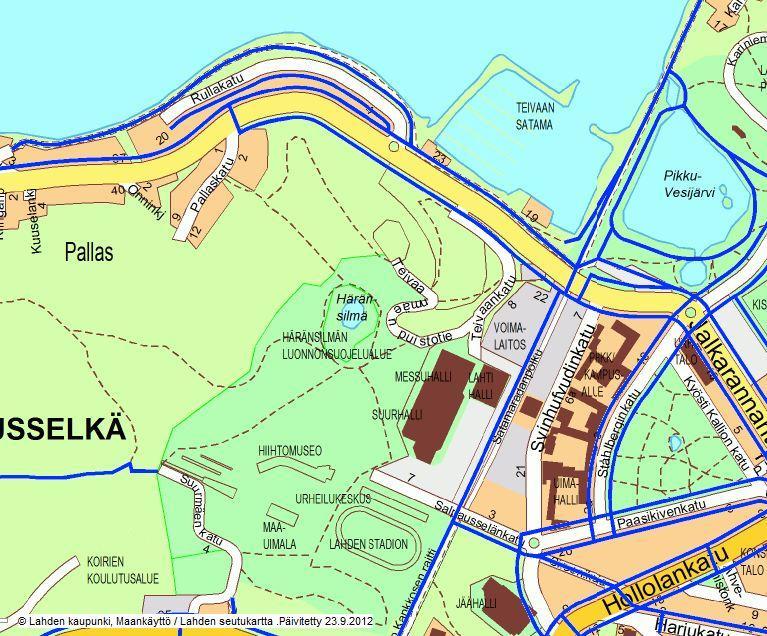 KUNNALLISTEKNIIKKA 7 Pyörätiet 2012 Joukkoliikenne Hotelli sijaitsee