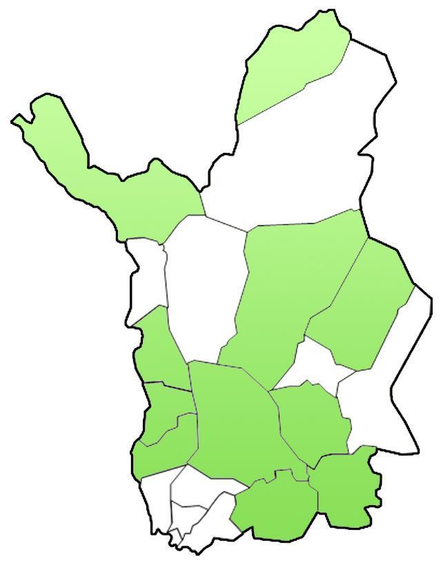 Virtu-palvelupisteiden kunnat Enontekiö, Hetta: kunnan virastotalo Enontekiö, Karesuvanto: koulu Kemijärvi: Sairaala Lapponia Kolari: kunnan virastotalo Pello: kunnan virastotalo Posio: kirjasto