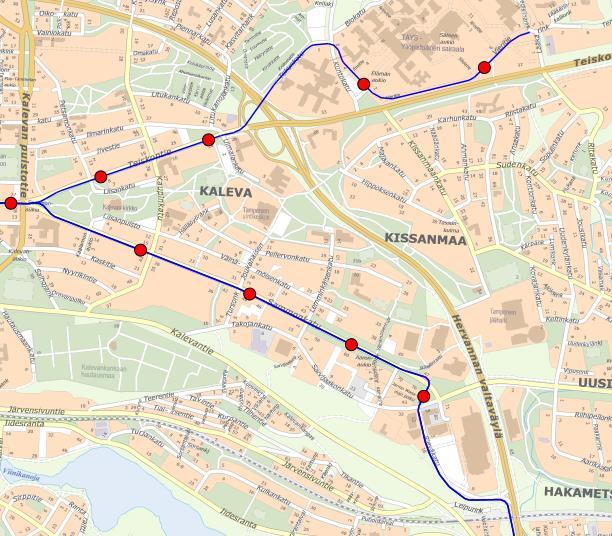 Lohko 2, Kaleva Vuonna 2017 alkavat työt 03/2017 Kekkosentien silta, Tekunkatu 04/2017 Sammonaukio Sammonkatu (Sammonaukio Autohallinkatu) Synergiset rinnakkaishankkeet 17 AJR:n päätökset