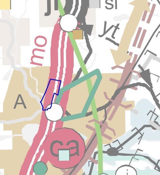 FCG SUUNNITTELU JA TEKNIIKKA OY OAS 7 (21) 4.4.3 Maakuntakaava Kuva 5: Ote maakuntakaavasta. Suunnittelukohde on merkitty sinisellä.