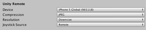 55 Unity asetuksissa Edit /Project settings/editor alta löytyy Editor asetukset, jossa on Device-valikko. Valikon alta ilmestyy laitteen nimi.