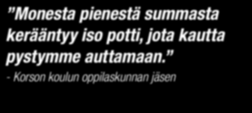 kautta pystymme auttamaan.