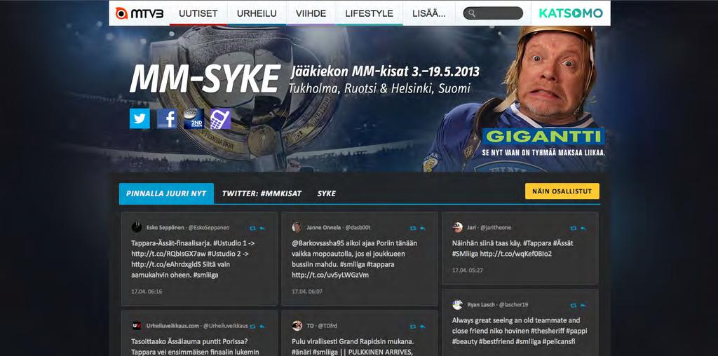 MM-SYKE Reaaliaikainen ja