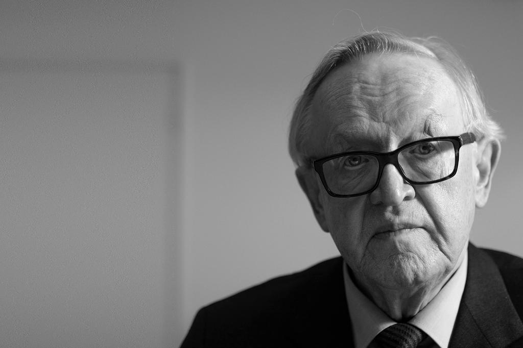 Ahtisaarta asuttaa optimismi Presidentti Martti Ahtisaari luottaa arkifilosofiassaan perusarvoihin ja ihmisten yhteistyökykyyn. Syyrian konfliktiin mies ei vielä tiedä ratkaisua.