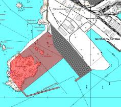 Tehdyn virtausmallin mukaan ei Tuohipöllön ja Havourin saarten välisen salmen pohjan virtauksiin