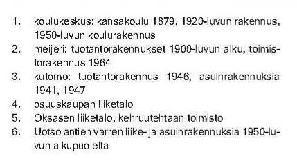 johtavan Uotsolantien molemmin puolin. Keskusta sijaitsee kahden järven, Siilinjärven ja Mätikön välissä.