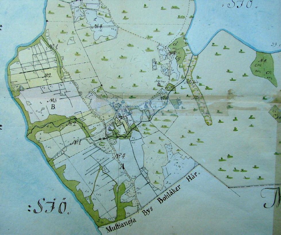 LIITE 3 Ote "Mouhijärven muinaisjäännösinventointi 2009;; Mikroliitti Oy 128 MOUHIJÄRVI 46 UOTSOLAN KYLÄTONTTI Mjtunnus: Rauh.