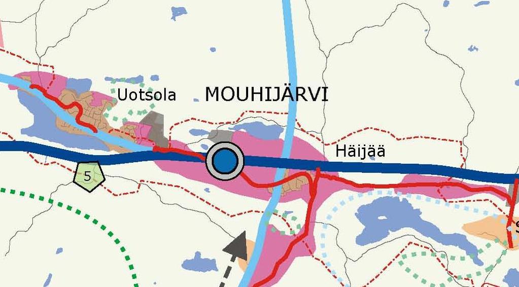 Sastamalan kaupunki 8 UOTSOLAN KOULUN ALUEEN (Uotsolan korttelin 6 osa) ASEMAKAAVAMUUTOS SUUNNITTELUKOHDE Kuva kaupunkirakennesuunnitelmasta Yleiskaava Alueella ei ole voimassa olevaa yleiskaavaa,