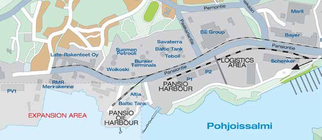 INFORMATION Pansio Harbour Designed for unit cargo, the ro-ro harbour offers excellent premises for project loads besides the spacious facilities for cargo handling.