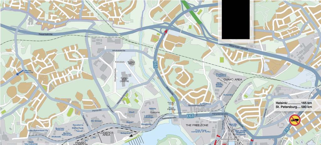 Rauma... 92 km Pori... 138 km Hameenlinna.