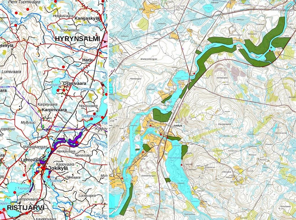 1. Perustiedot Inventointialue: Emäjoen ranta-asemakaavan alue Ristijärven keskustasta 4 13,3 km koilliseen. Tilaaja: KimmoKaava T:mi Inventoinnin laji: osainventointi Kenttätyöaika: 13. - 15.7.