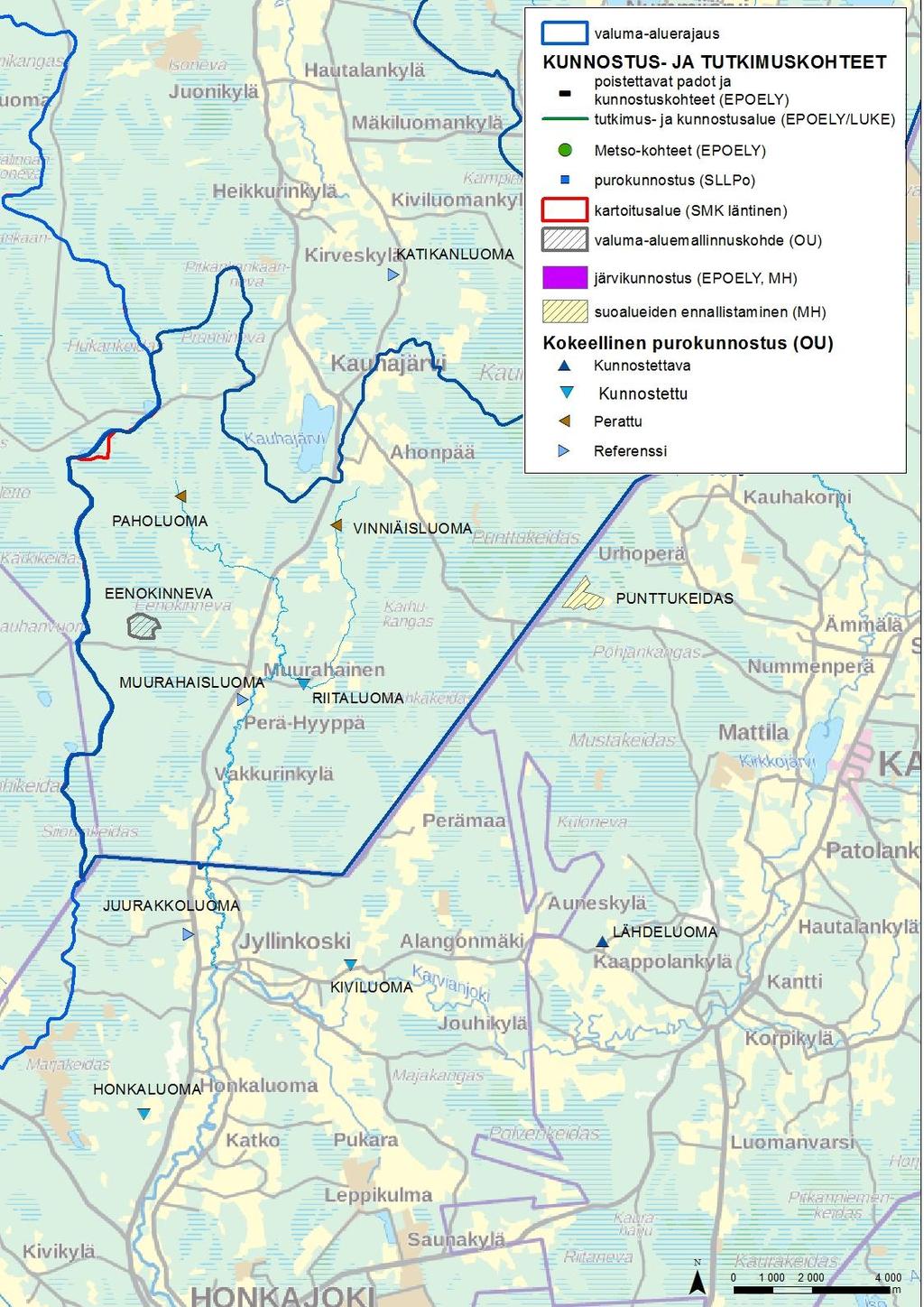 Karvianjoen toimenpiteet (latvat) Valuma-alueen hydrologiaan keskittyvä tutkimushanke kunnostetulla pohjavesivaikutteisella suoalueella