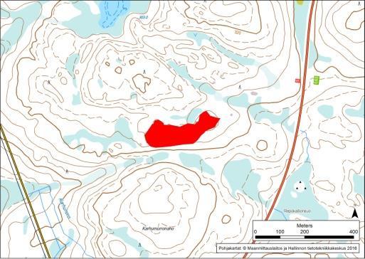 Kajaanintielle (valtatie 5) matkaa 300m. Luontoinventoitu: Ei 30.09.