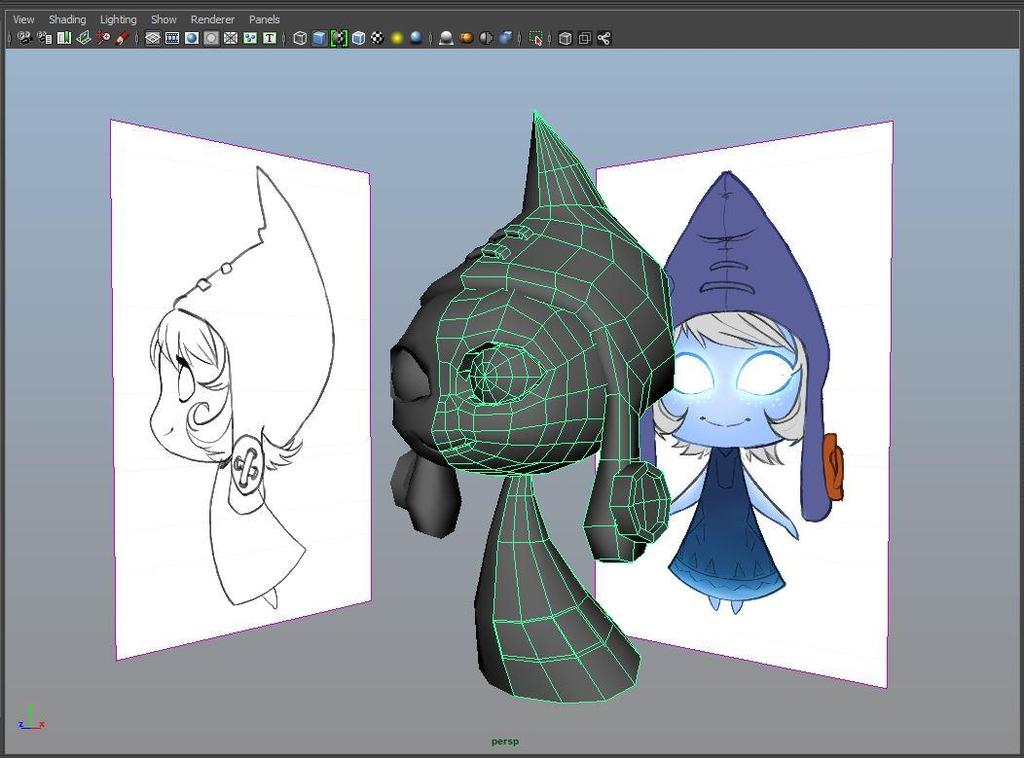 15 Hahmon 3D-mallin voi toteuttaa monella eri ohjelmistolla. Yleisimpiä ovat esimerkiksi Autodeskin Maya ja 3DS Max, sekä ilmainen Blender.