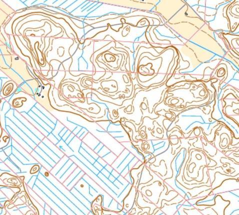 Tietoalusta: Maaperätiedot Topographical map + DEM (Fig. Paikkatietoikkuna) Perustuen GTK/MTT/Metla maaperäkarttaan Vaihtelu n.