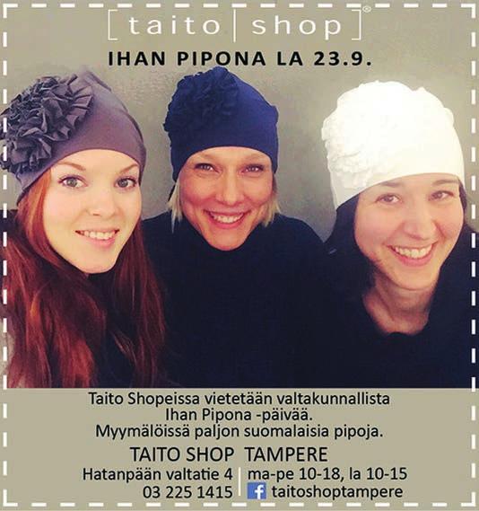 TULE MUKAAN TAITO PIRKANMAAN TOIMINTAAN TAITOKESKUS EPILÄ TAITOKESKUS ORIVESI JA TAITOKAUPPA Pispalan valtatie 133, 33270 Tampere 03 225 1450, 050 409 3760 epila@taitopirkanmaa.