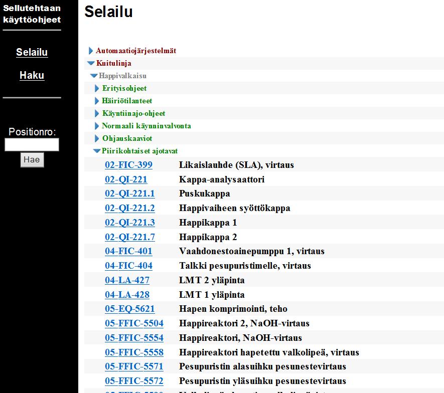 9 TOIMINTAKUVAUSTEN KÄYTTÖÖNOTTO Toimintakuvausten päivitys toteutettiin niin, että olemassa olevia toimintakuvauksia käytettiin pohjana.