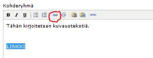 Muista tallentaa tekemäsi muutokset! Kirjoittamaasi tekstiä pääsee esikatselemaan oikeasta yläreunasta Opintokohteen esikatselu -napista.