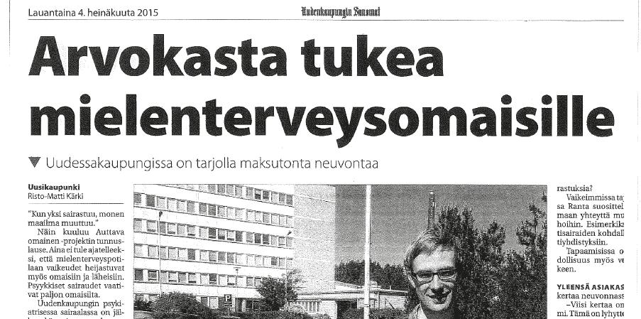 Liite 6 (6) Arvokasta tukea