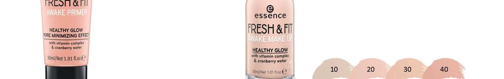 fresh & fit awake make-up Vitamiineilla ja karpalovedellä rikastettu