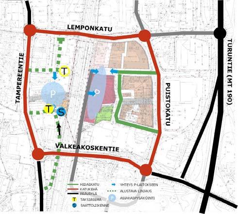 12 Liikenneviraston ohjeita 35/2017 Yleiskaavassa määritetään autoliikenteen pääväylät sekä pyöräilyn pääreitit ja mahdolliset aluereitit.