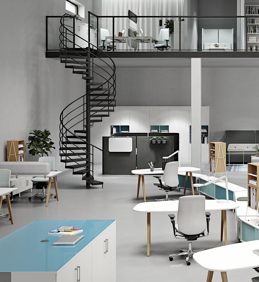 KINNARPS NEXT OFFICE Työpäivän aikana hoidamme monia erilaisia tehtäviä. Teknologian avulla voimme tänä päivänä tehdä näitä missä ja milloin tahansa.