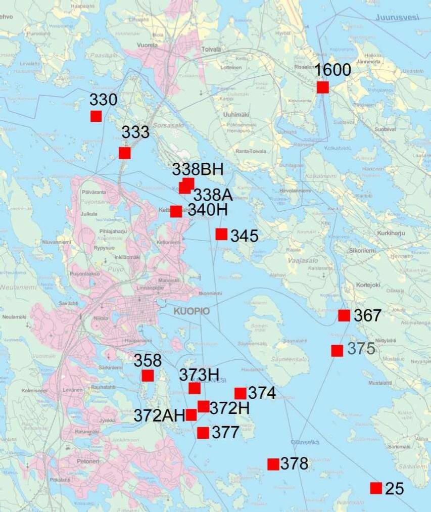 Savo-Karjalan Ympäristötutkimus Oy 5 Kartta 1.