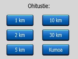 tullessa esiin automaattisesti, kun manuaalinen reitin uudelleenlaskenta on asetettu. Katso kohta Sivu 63.