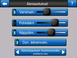 5.2.3 Näytä tiemerkit Voit valita näytetäänkö ajon aikana tienimet ja POI-kuvakkeet kartalla.