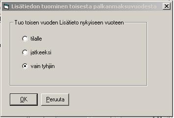 Asteri Palkanmaksu KÄYTTÖOHJEET 47/231 Ikkunoiden paikkojen tallentaminen Palkkojensyöttötilan Ikkuna-valikossa on toiminnot Tallenna ikkunoiden paikat ja Lue ikkunoiden paikat, joiden avulla saat