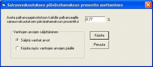 Asteri Palkanmaksu KÄYTTÖOHJEET 71/231 Jotta saisit päivärahamaksun tulostumaan kuvan osoittamalla tavalla,