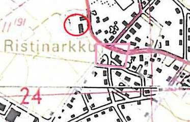 Muutoksen yhteydessä alueen tiestö on kokenut suuria muutoksia, mutta joitakin isojakokartassa näkyviä linjauksia on yhä olemassa. kuva 8.