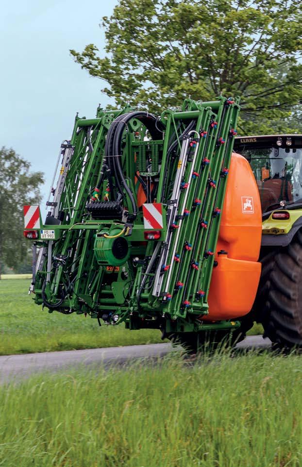 UF Vertaa itse! AMAZONE puomisto- vakuuttavaa laatua Kompaktius on valttia! Vähäisen painopiste-etäisyyden sekä kevyen ja kestävän rakenteen ansiosta kone on traktorille kevyt kannattaa.