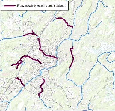 PIENVESISELVITYKSEN INVENTOINTIALUEET Mäntsälän