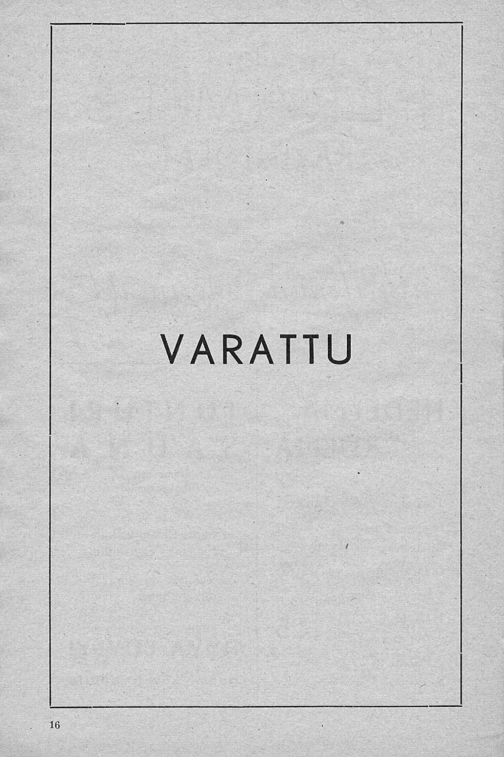 VARATTU