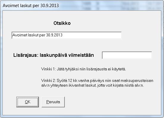 160/200 KÄYTTÖOHJEET - Asteri Windows Laskutus 10.9.7.