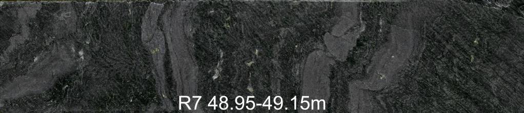 Hukkavaara, Kuusamo 9 Kairasydänraportoinnin yhteydessä harmaan dolomiittikiven karbonaattimineraalien runsaus ei tullut esille, koska kivi on pienirakeinen eikä juuri reagoi suolahappoon.