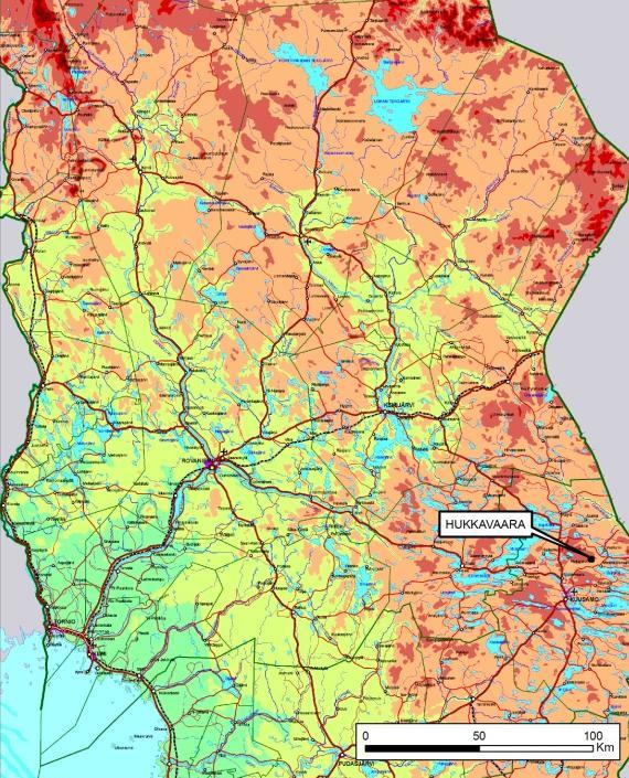 kaakkoon. Uuden UTMkarttalehtijaon mukainen karttalehti on S5422F1.