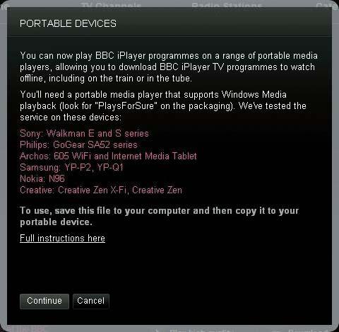 12 BBC iplayer (vain Isossa- Britanniassa) Valitse seuraavassa näytössä Continue (Jatka).