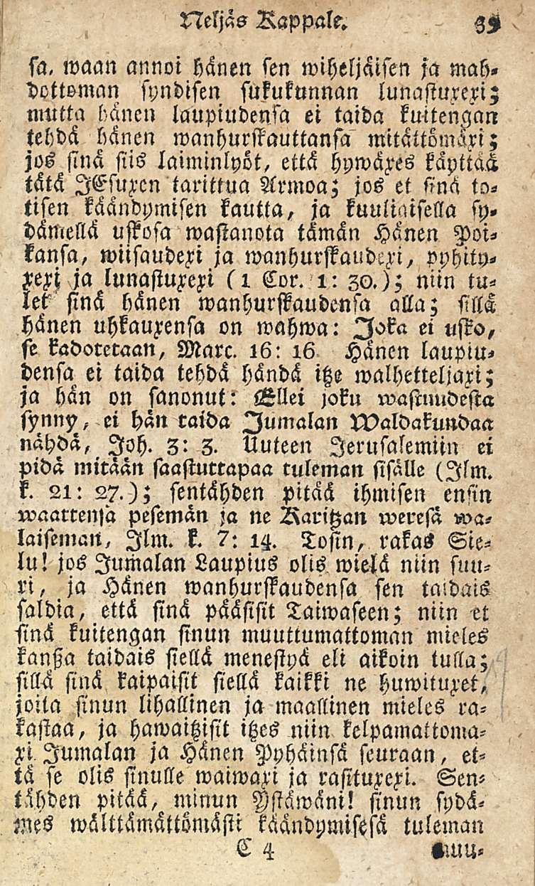 39 Neljäs Rappale.