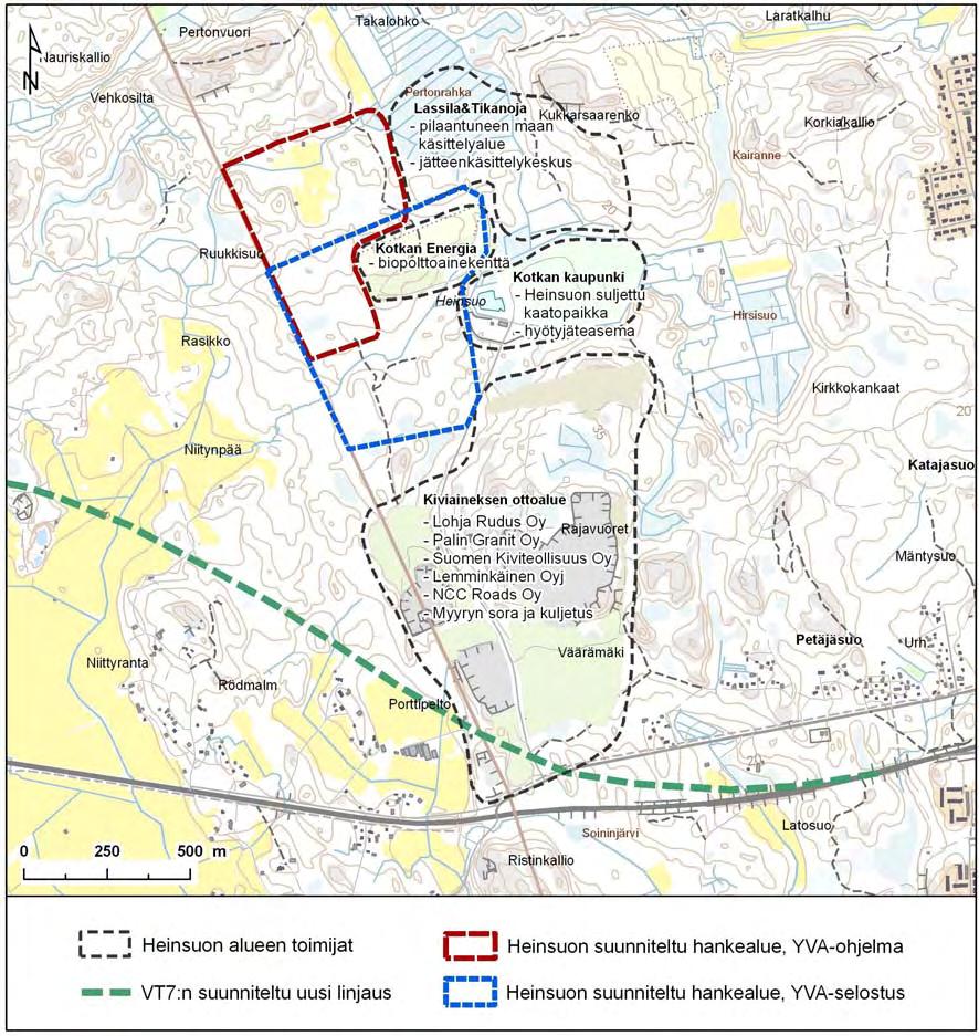 92 Kohdealue sijaitsee Kotkan kaupungissa, Pyhtään kunnan rajalla VT 7 pohjoispuolella. Kotkan keskustaan on matkaa n 8 km ja Pyhtään kunnan keskustaajamaan Siltakylään n. 5 km.