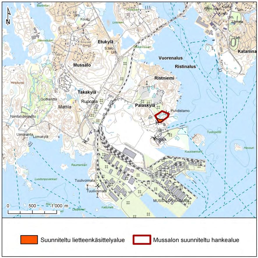 24 Kuva 7-1: Mussalon hankealue ja