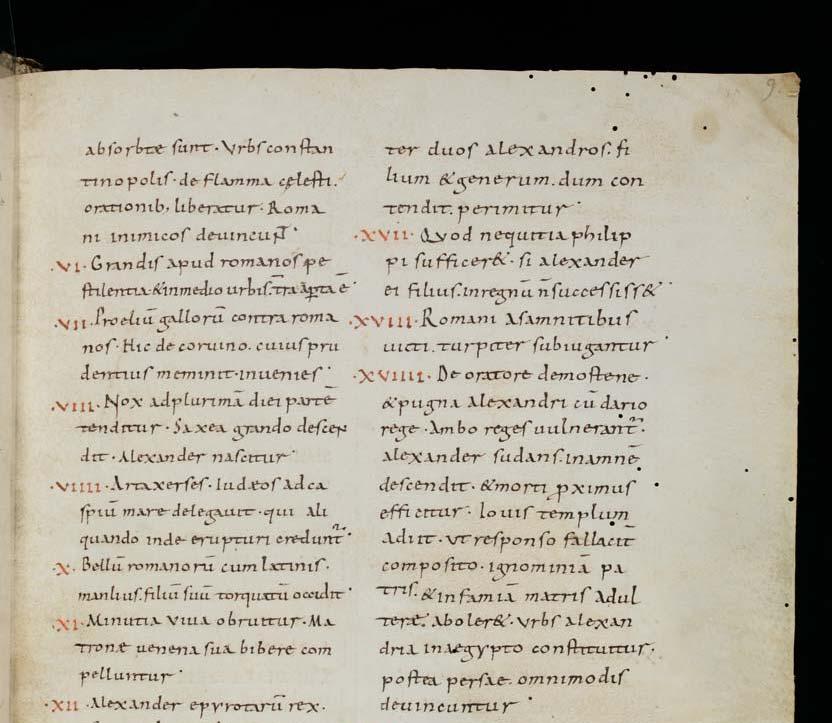 Karolingista minuskelia Sankt Gallenista (ennen 883