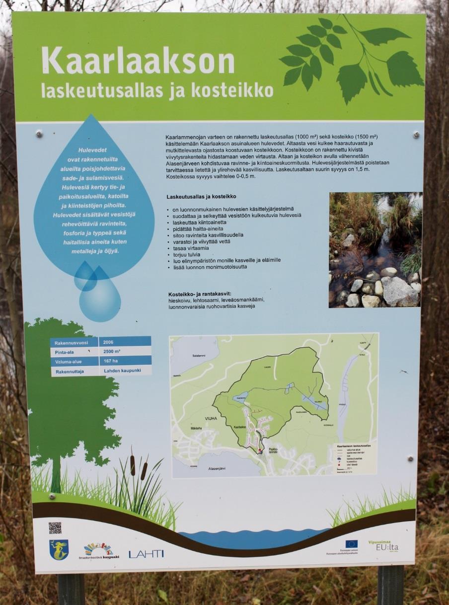 41 Tontin kuivatuksesta on laadittava suunnitelma, josta käy ilmi miten tontilla kerääntyvät hulevedet imeytetään ja/tai ohjataan siihen tarkoitukseen erikseen suunniteltuun käsittelypaikkaan tai