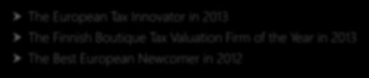 The Finnish Transfer Pricing Firm of the Year in 2017, 2015 & 2011 The European Tax Technology Firm of the Year in 2017