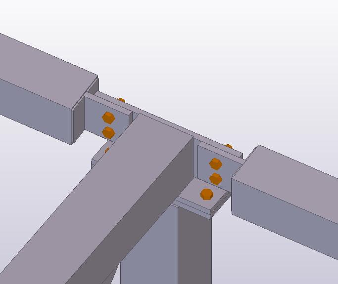 11 f u = 355 N mm² a Fed βw γm2 3 Lw fu = = 3,4 mm. Valitaan piena a = 4 mm (Teräsrakenneyhdistys 2014, 107). 367920 N 0,9 1,25 3 N 600 mm 355 mm² 2.3.2 Sideliitokset Kuva 4. Sideliitos.