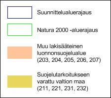 suojeluohjelmakohteet, pääosan Mustarinnantunturin seutu -soidensuojeluohjelmakohteesta.