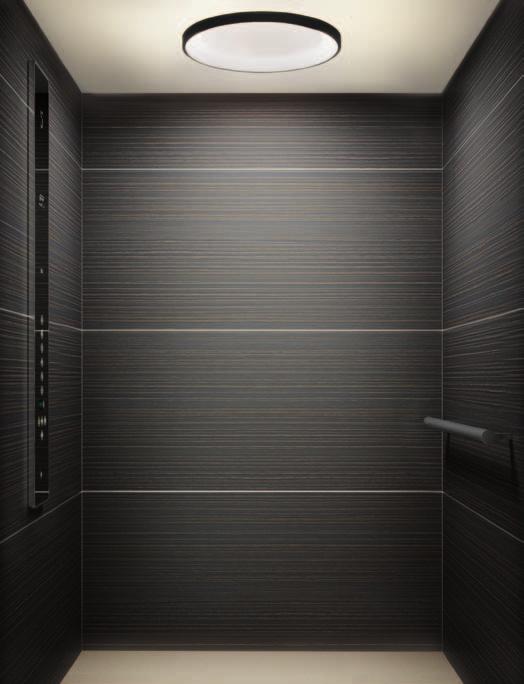 Moderni, monipuolinen sisustus Hissin sisustus on mahdollista valita KONEen Modern Simplicity, Classic Chic tai Industrial Chic -sisustusteemoista, jotka luovat uuden